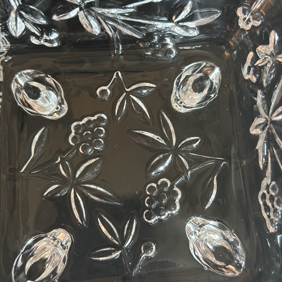 Vintage Clear Footed Lidded Candy Jar - Picture 6 of 7